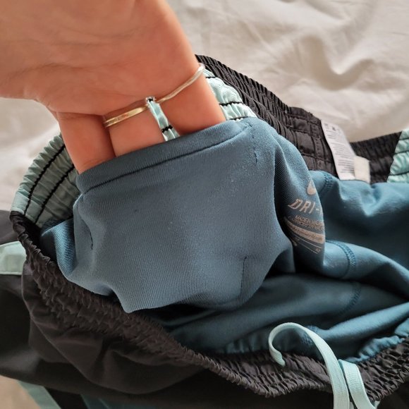 NIKE Blue and Black Shorts with compression shorts - Picture 5 of 5